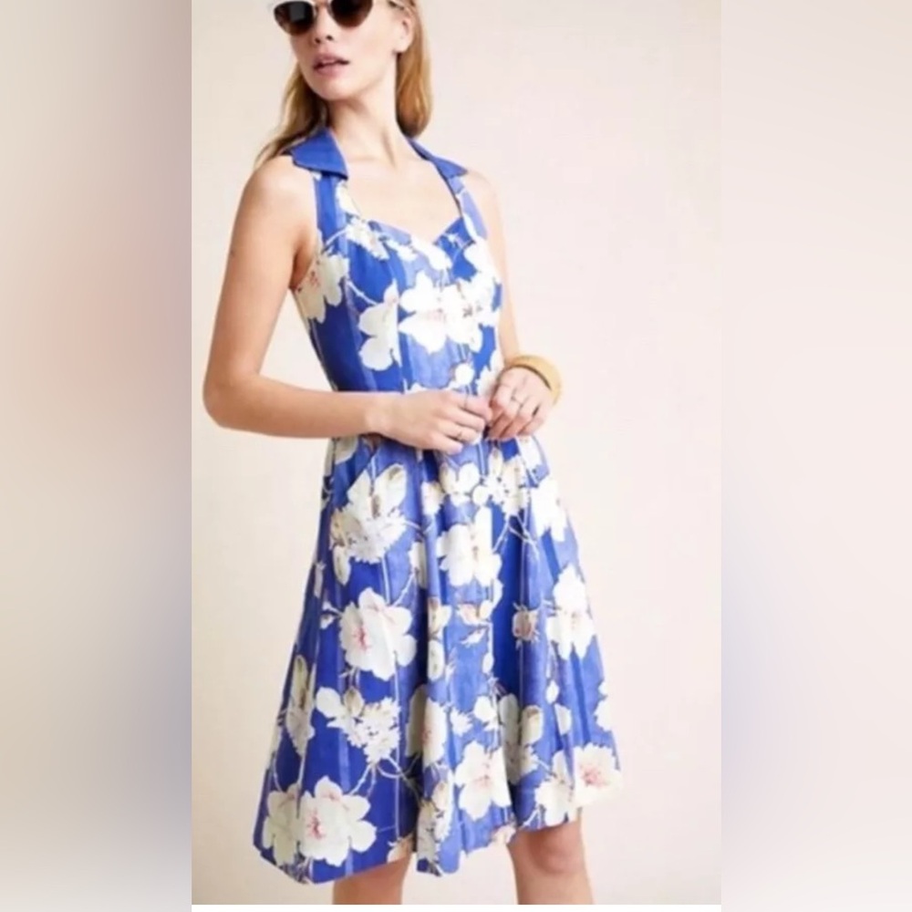 Anthropologie Camellia‎ Collared Dress